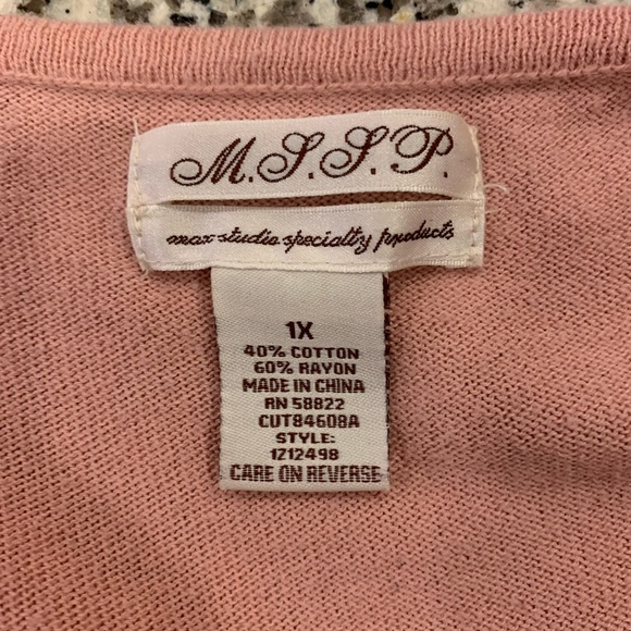 Max Studio Specialty Pink Bell Sleeve Top - Picture 4 of 5